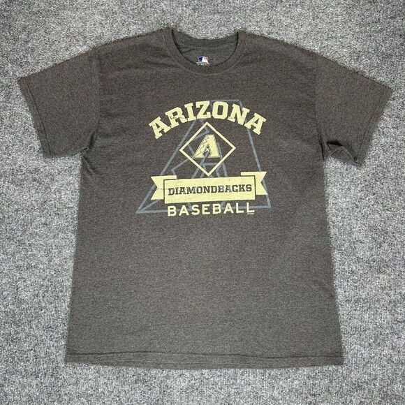 Arizona Diamondbacks T-Shirt Mens Large Grey D-Backs MLB Short Sleeve Adult - Picture 1 of 6